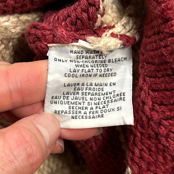 Ralph Lauren Denim & Supply USA Flag Heavyweight Shawl Cardigan Sweater Womens M - Picture 10 of 11